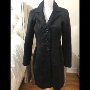 Black coat with detail